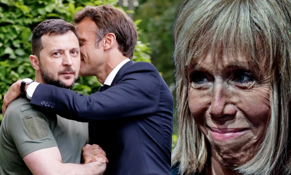   Зеленский с Макроном давно в тесных, очень тесных отношениях. Можно сказать, Зелю взяли в "семью"