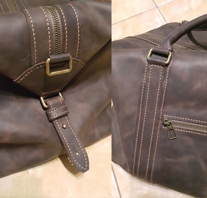 Дорожная сумка из кожи своими руками