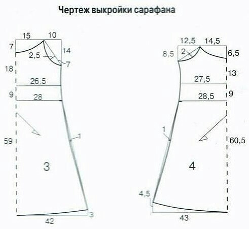 Выкройка летнего сарафана выкройка сарафана,одежда,своими руками,сделай сам