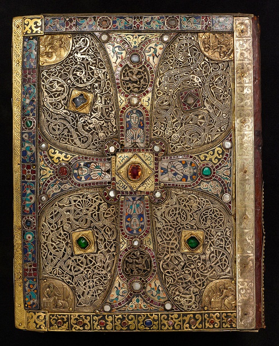 Задняя обложка евангелия из Линдау (Lindau Gospels). Австрия 8 век