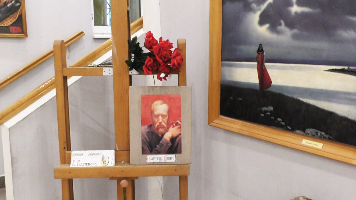 Портрет художника К.А. Васильева и его мольберт. /Фото сделал я, Дутов Андрей/ 