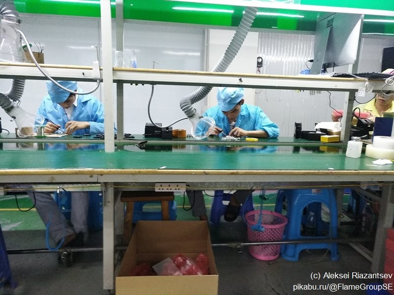 Процесс производства смартфонов в Китае