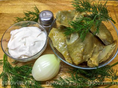 Салат из соленых груздей с луком и сметаной кулинария,салаты