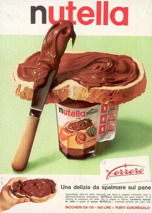 20. Шоколадно-ореховая паста «Nutella» забавно, креатив, ностальгия, прошлое, реклама, юмор