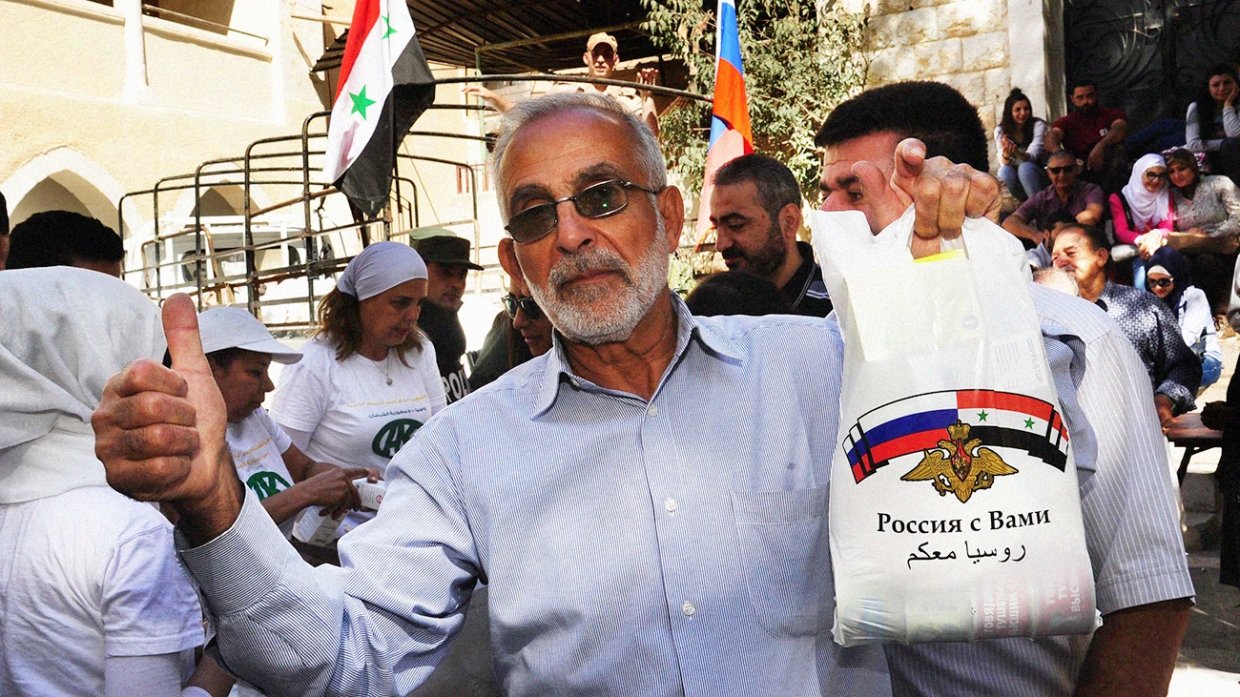 Алеппо: Россия доставила в провинцию около трех тонн продовольствия