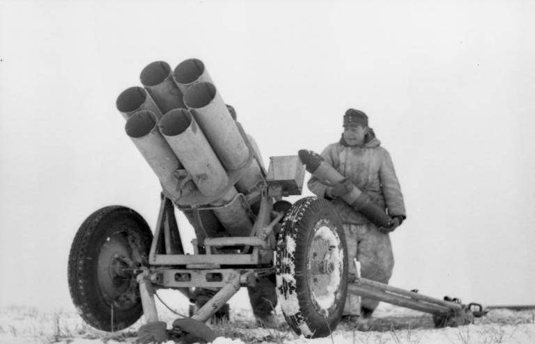 Использование трофейных немецких миномётов и реактивных систем залпового огня оружие