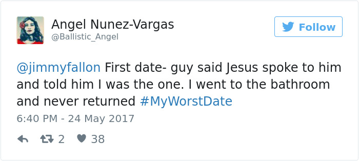 Funny #myworstdate Tweets