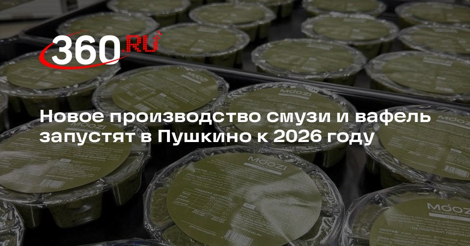 Новое производство смузи и вафель запустят в Пушкино к 2026 году