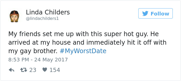 Funny #myworstdate Tweets