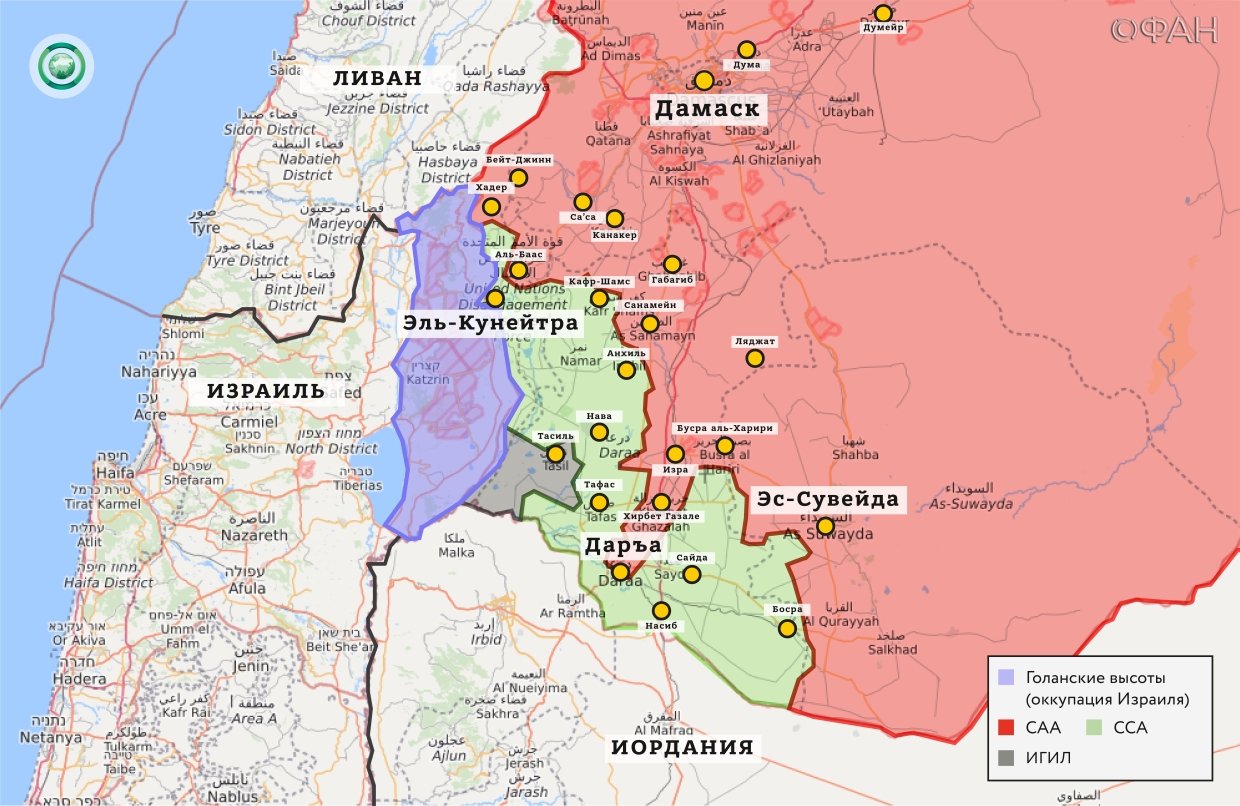 Сирия — кому достанется юг страны: САА и ВКС РФ начали операцию в Даръа и уже достигли успехов