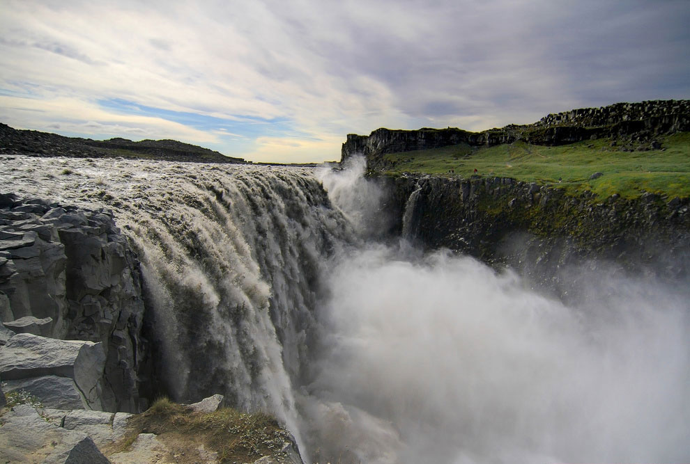 Мощь воды: исландский водопад Деттифосс водопады,Исландия,природа