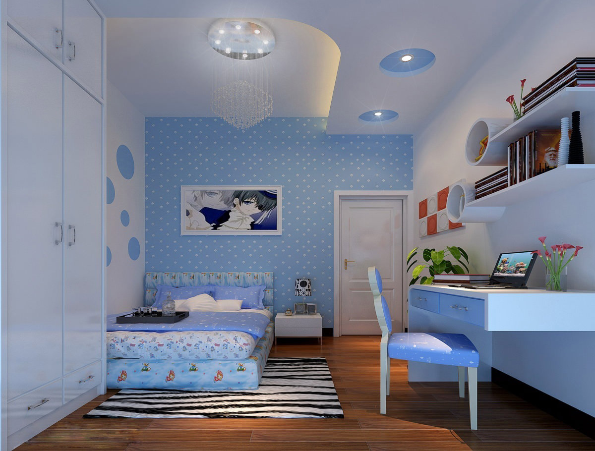 Голубая детская комната / Компания Бабич ремонт квартир