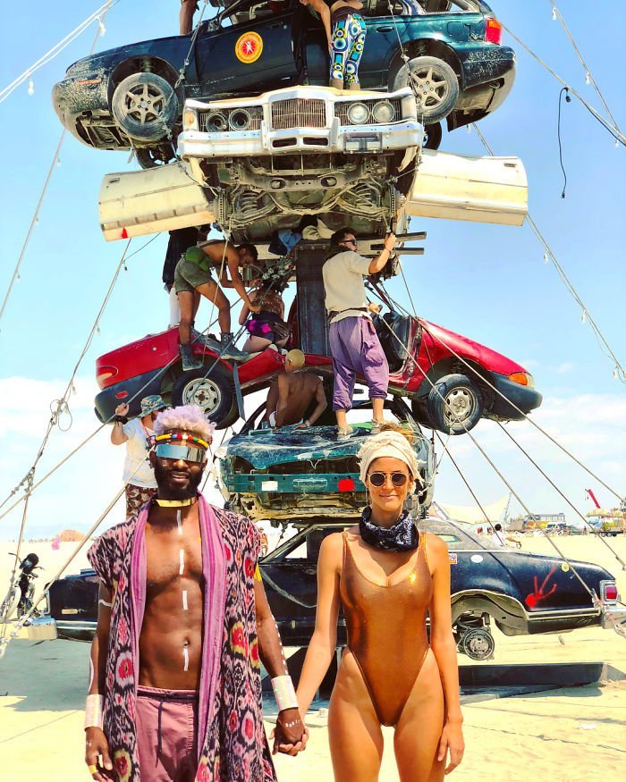 Невероятные снимки с самого безумного фестиваля планеты burning man, Горящий человек, Фестиваль, атмосферные снимки, виды, невада, необычное искусство, фото