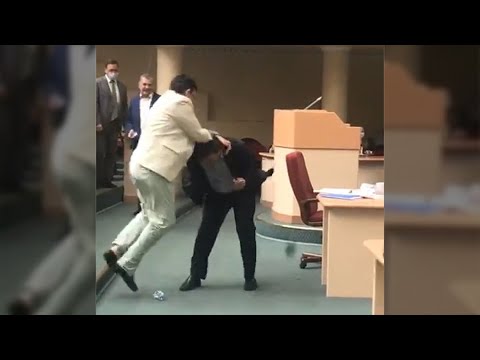 Обнародована полная видеозапись драки и потасовок в Саратовской облдуме