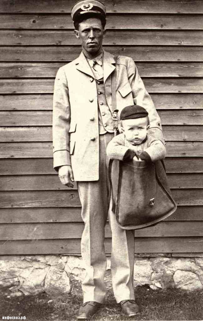 В США «Закон о почте»  1913 года разрешал отправку детей посылками законы,история,почта,США