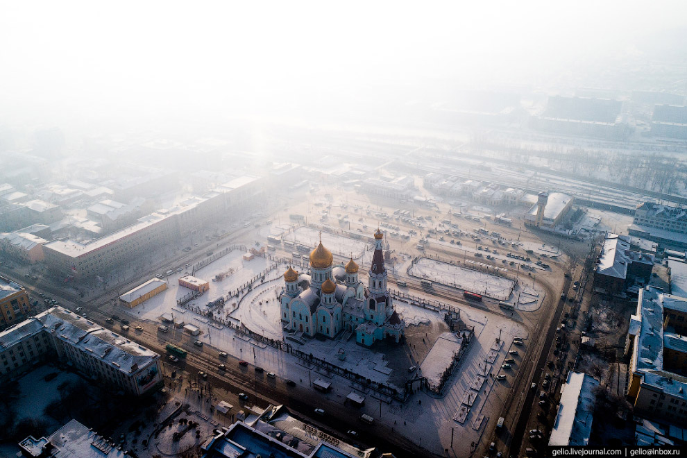 Чита с высоты: город на древнем вулкане путешествия