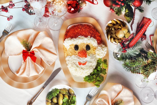 Новогодний стол 2024: рецепты салатов и холодных закусок в год Дракона кулинария,новогоднее меню,рецепты
