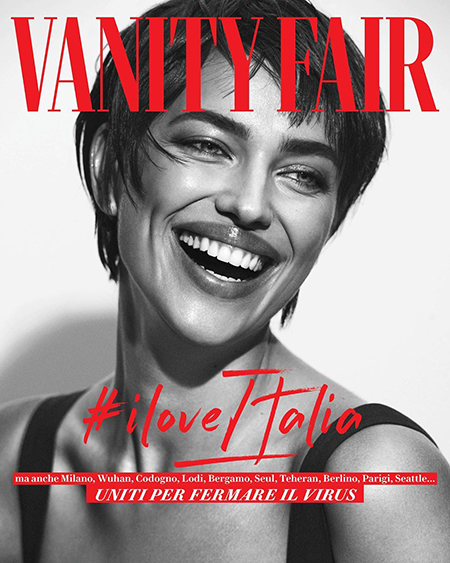 Ирина Шейк, Роберт Де Ниро и другие на обложках Vanity Fair в поддержку Италии, пострадавшей от коронавируса iloveitalia,Мода,Новости моды