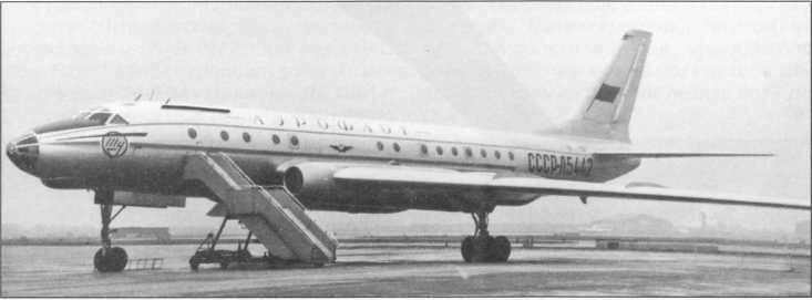 Один из первых Ту-104А харьковской сборки. Потерян в авиакатастрофе 15 августа 1958 г.
