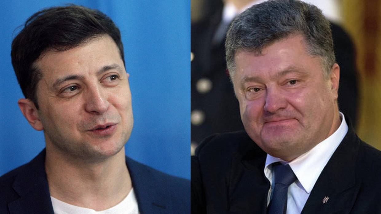 Порошенко опубликовал шуточный коллаж с «угрозой» Зеленскому