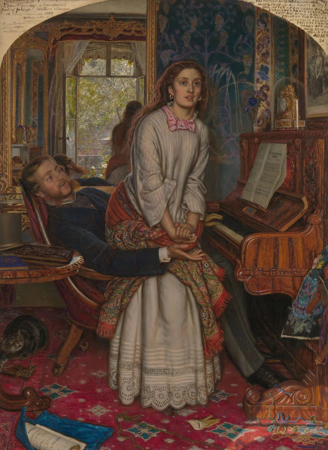 Уильям Холман Хант, «Пробуждающаяся совесть» , 1853, холст, масло, 76,2 x 55,9 см галерея Тейт Британия, Лондон  