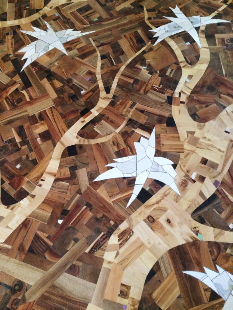 Как из различных кусочков древесины сотворить шедевр на вашем полу искусство, креатив, необычные проекты