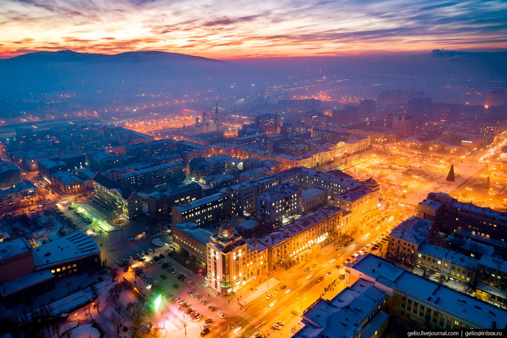 Чита с высоты: город на древнем вулкане путешествия