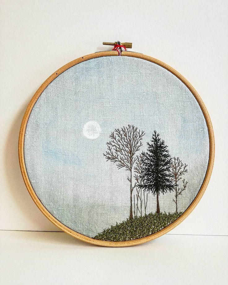 Картины в пяльцах или искусство Hoop Art: полёт фантазии не ограничен вышивка,рукоделие,творчество