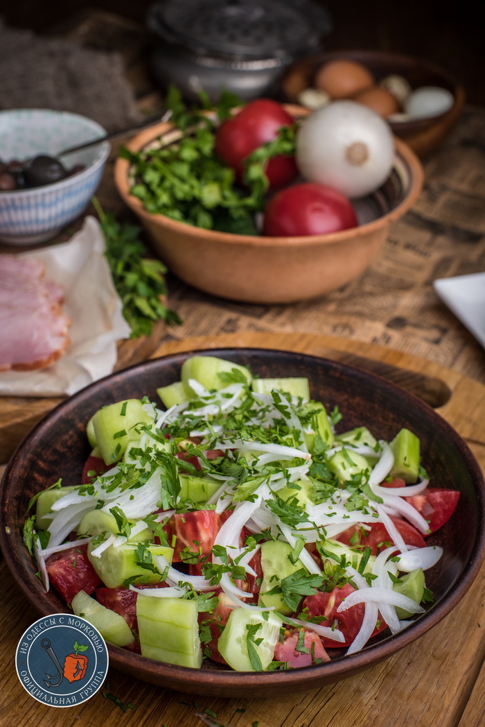 Два брата-салата для вашего лета. Шопский и Пастуший кулинария,рецепты,салаты
