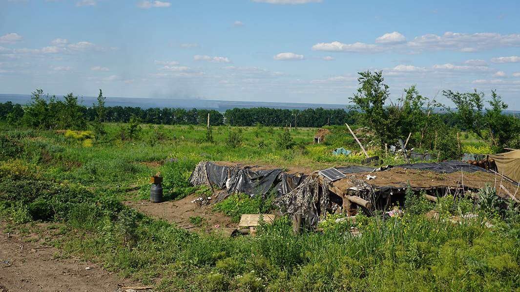 Бывшие украинские укрепления