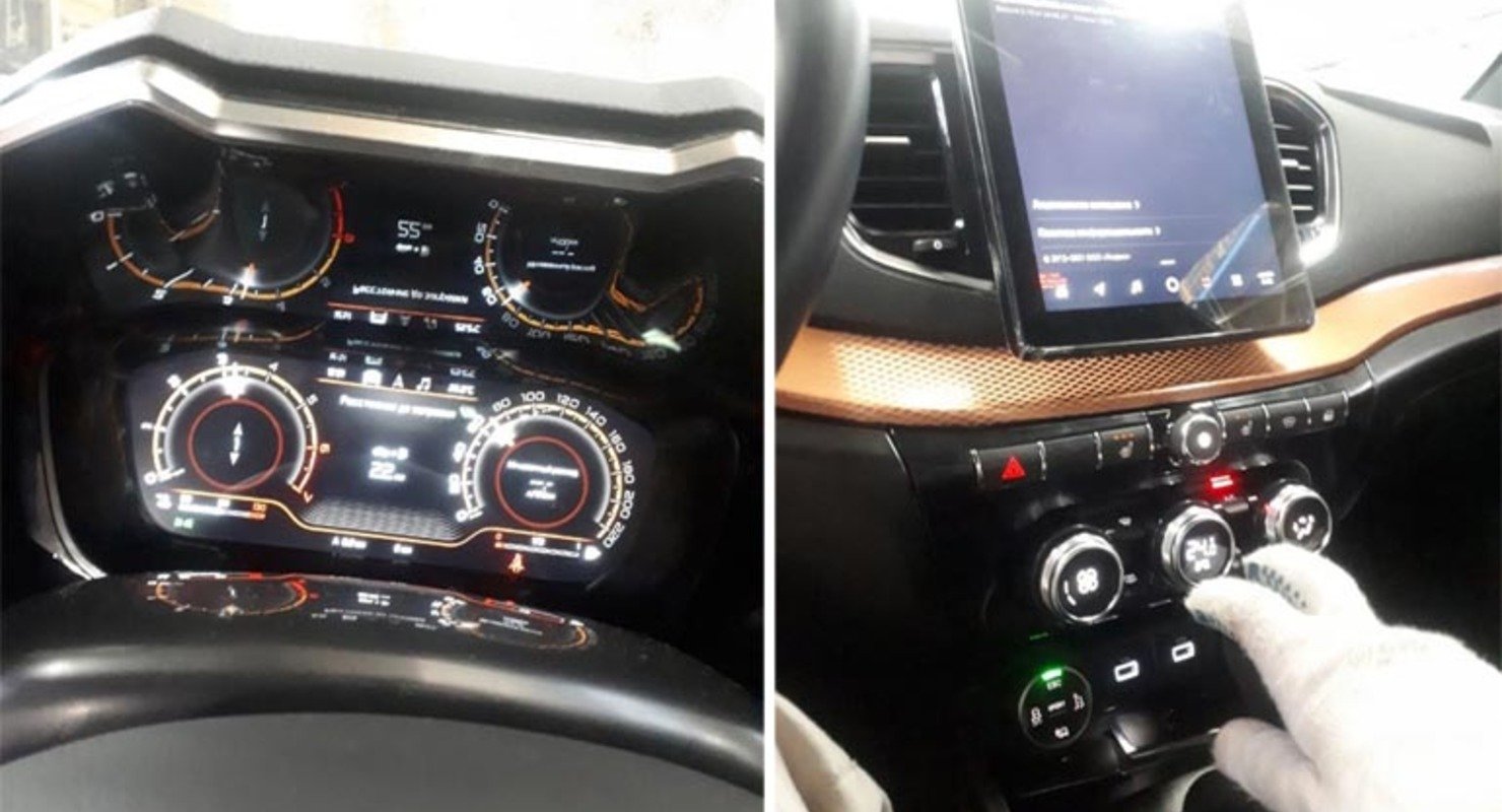 В Сети показали «живые» фото салона обновленной Lada Vesta FL