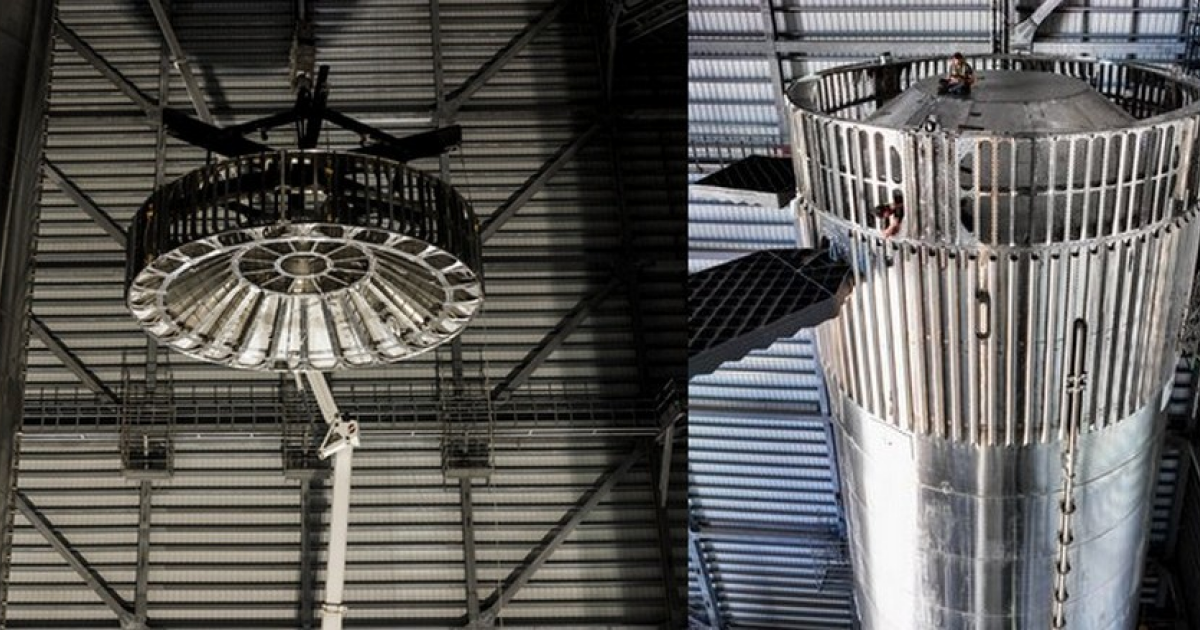 Первая ступень Starship компании SpaceX готова к горячей расстыковке