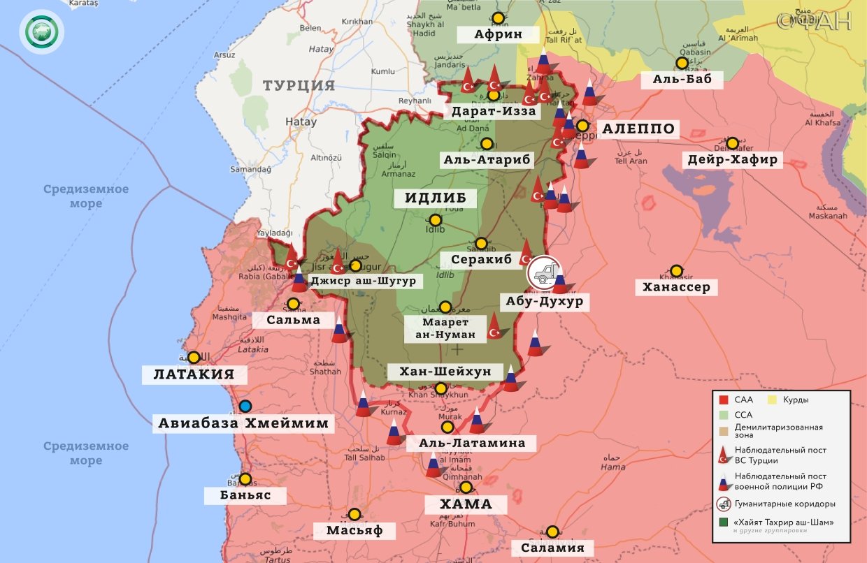 Карта военных действий — Хама