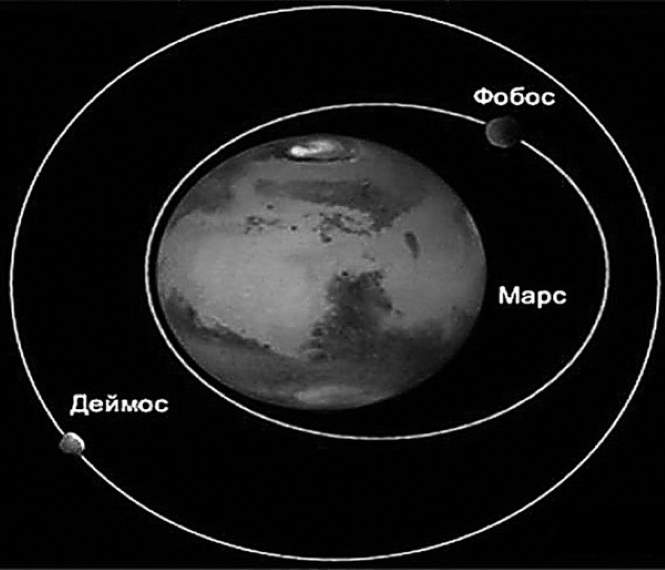 Какой спутник планеты марс. Орбита Фобоса и Деймоса. Фобос и Деймос спутники планеты. Фобос и Деймос Марсе орбиты. Вращение спутников вокруг Марса.