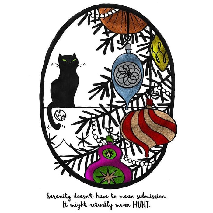 My Girlfriend Keeps Painting Our Life With 3 Cats And A Dog And I Can't Get Enough Of It!