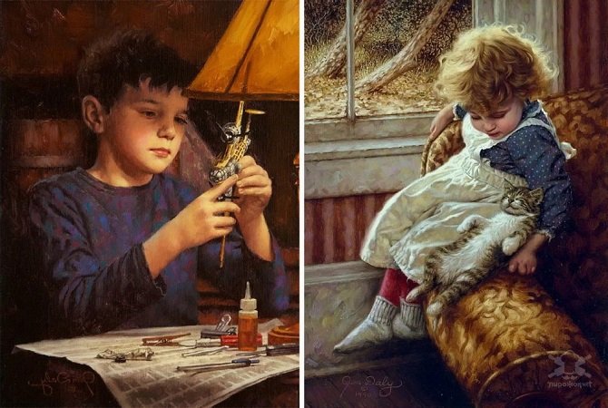 Детство в картинах художников