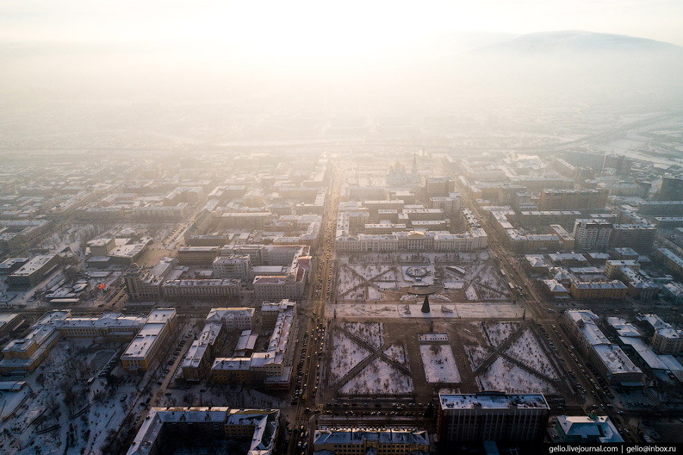 Чита с высоты: город на древнем вулкане путешествия