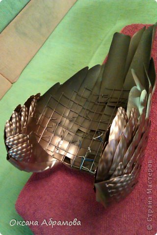 Мастер-класс Поделка изделие Моделирование МК ФИЛИН из пластиковых бутылок Бутылки пластиковые Материал бросовый Пенопласт Проволока фото 27