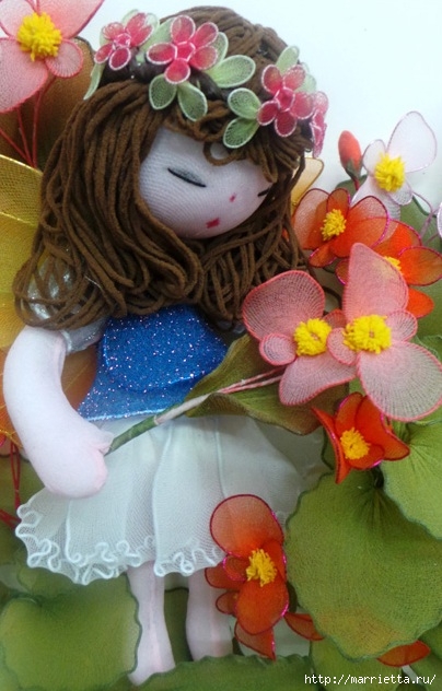 Куколки и цветы из капрона. Идеи для вдохновения вдохновляемся,рукоделие