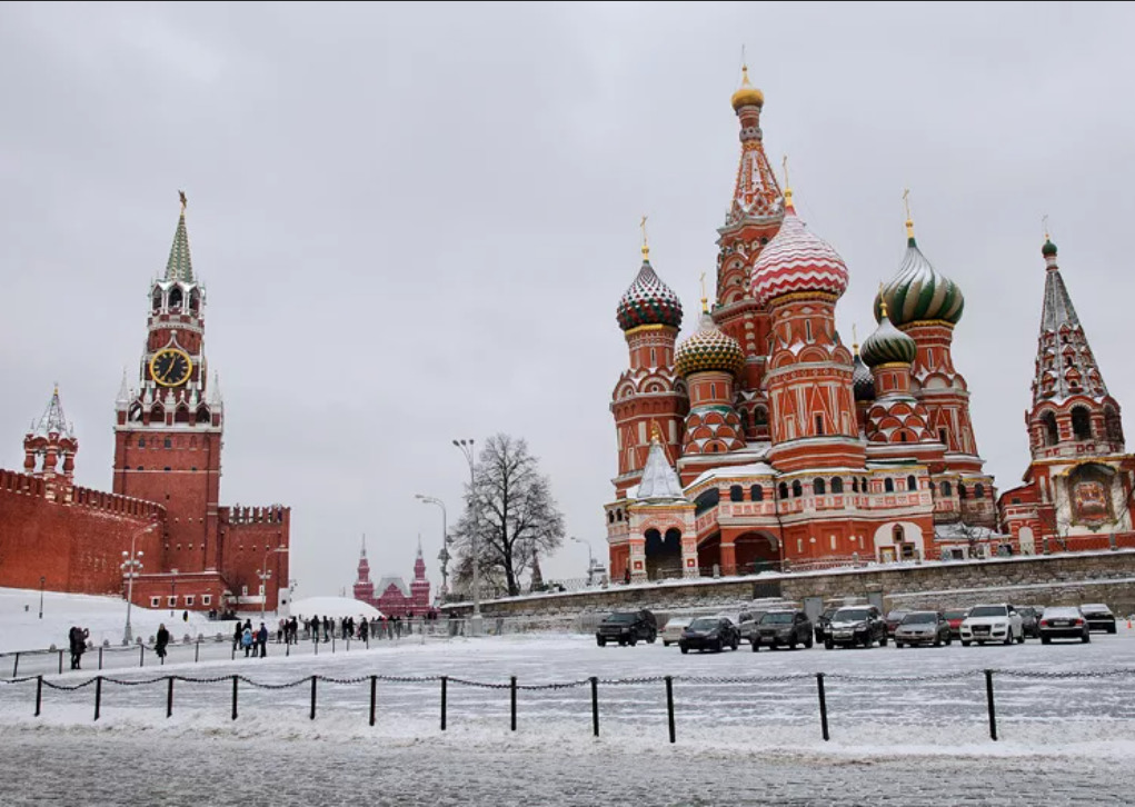 Москва красная площадь фото зимой