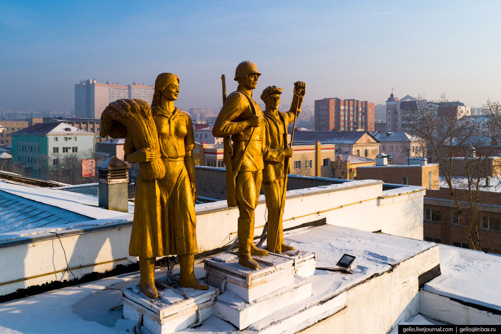 Чита с высоты: город на древнем вулкане путешествия