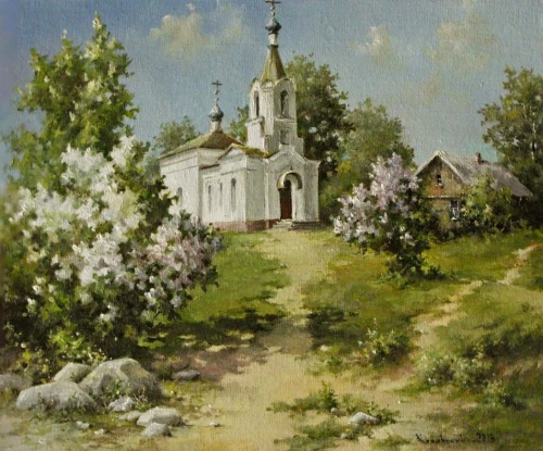 Художник Владимир Краевский. По снегу, летящему с неба 