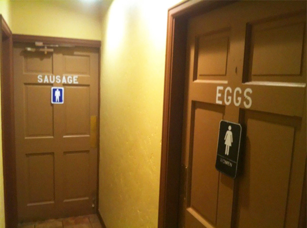 Самые необычные туалетные знаки