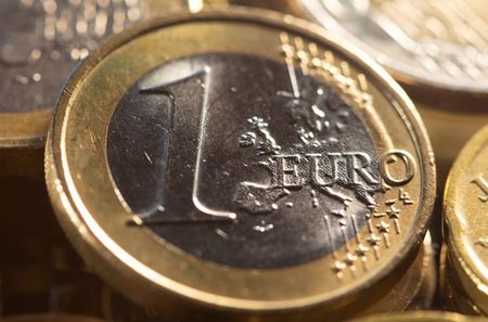 One Euro coins are seen in this illustration taken, November 9, 2021. REUTERS/Dado Ruvic/Illustration