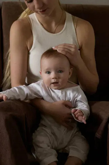 Александра Трусова с сыном