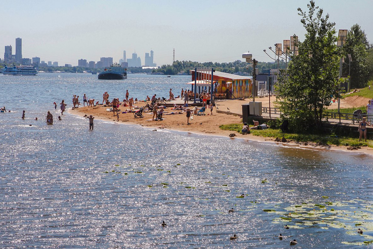 пляжи в москве для