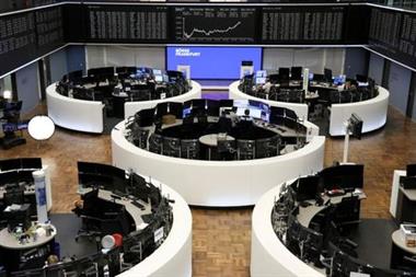 The German share price index DAX graph is pictured at the stock exchange in Frankfurt, Germany, July 30, 2021. REUTERS/Staff 