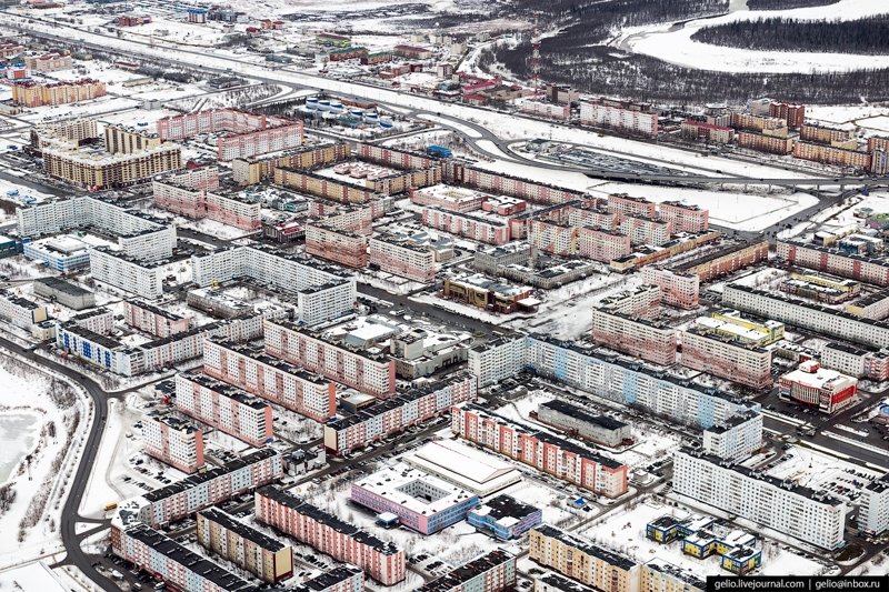 Новый Уренгой с высоты: газовая столица России путешествия, факты, фото