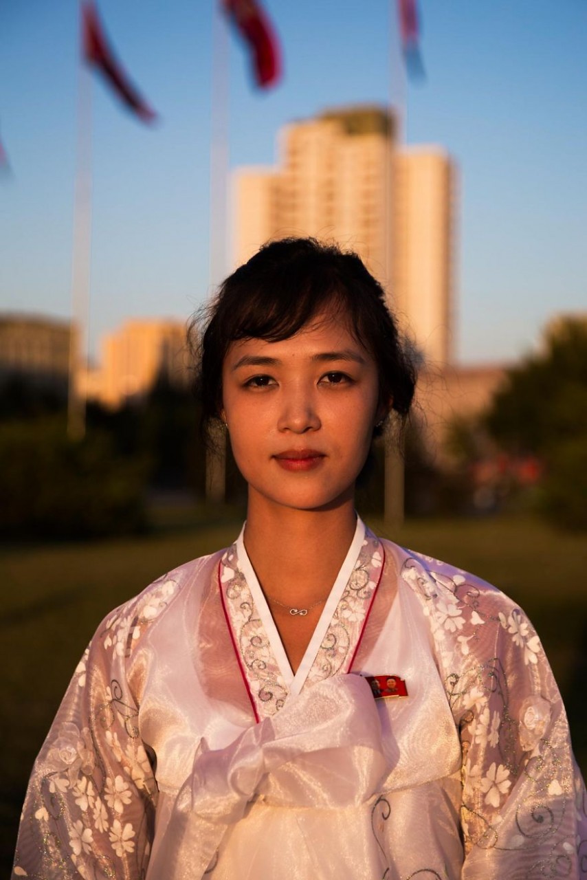 фотографии девушек на улицах Северной Кореи-12