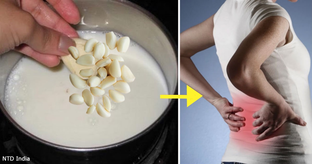 Молоко с чесноком – неожиданно хорошее средство от боли в пояснице и спине